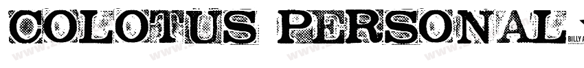 Colotus Personal字体转换